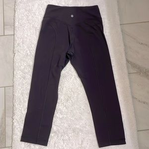 EUC LULULEMON sz 6 high waisted purple yoga leggings worn a few times only